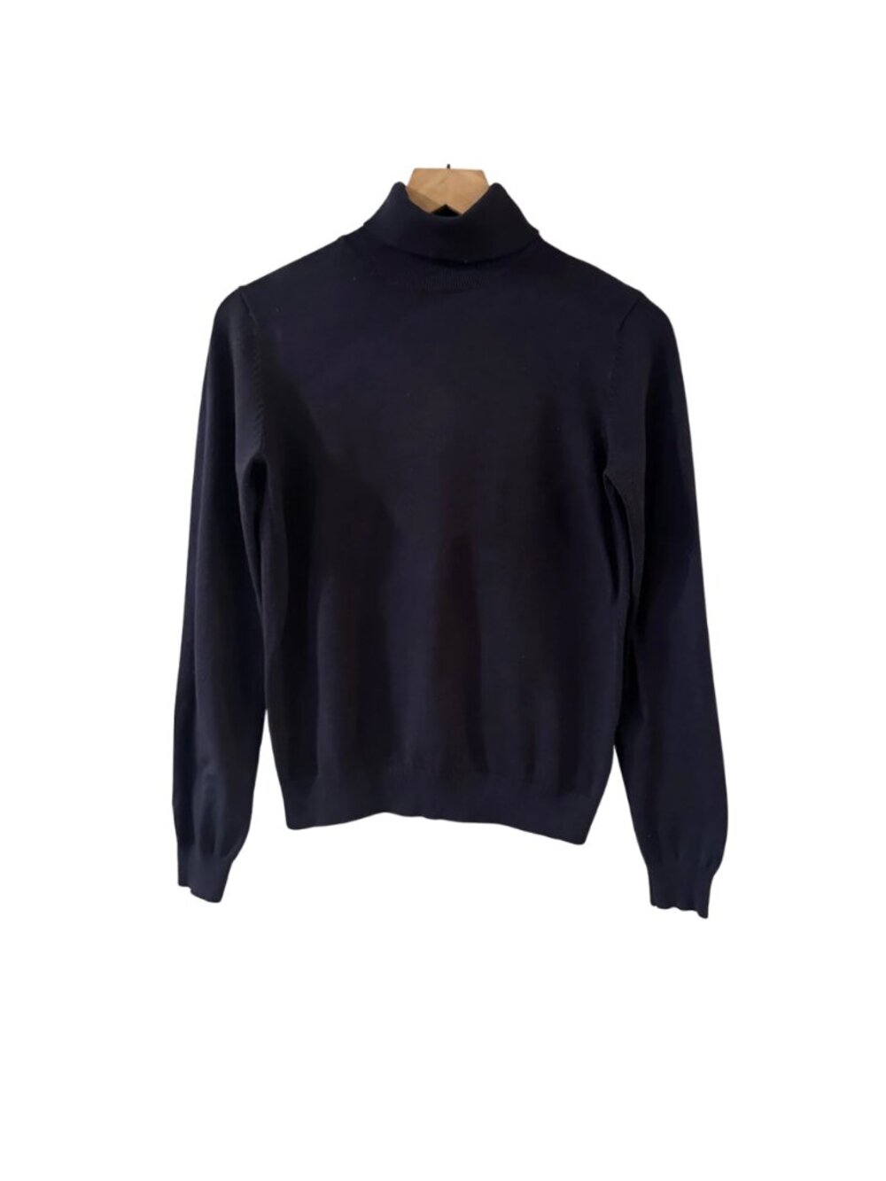 H&M Classic Navy Stretch Turtleneck Sweater - Size XS